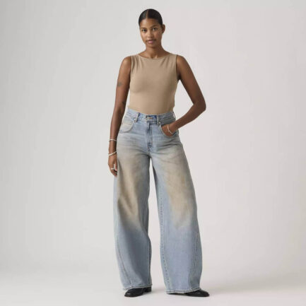 Levi's Super Baggy Barrel Jeans Παντελόνι Γυναικείο - Wash Blue (003NF0005)