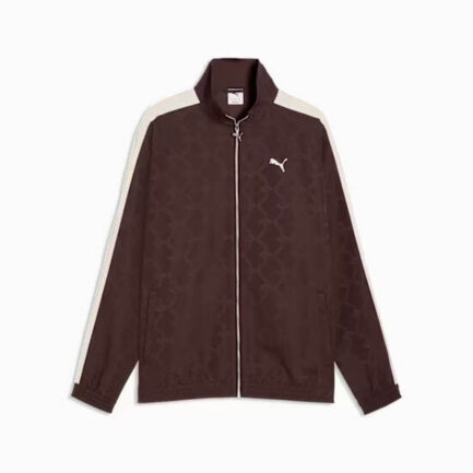 Puma T7 Jacquarded Woven Relaxed Track Jacket Men's - Chocolate Brown (634398-31)