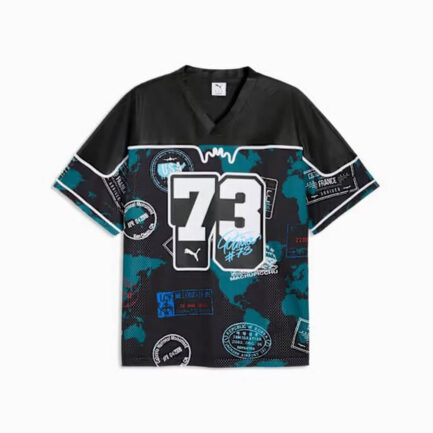 Puma The ATW Dylan AOP Football Jersey Μπλούζα Ανδρική - Black/AOP (635066-01)