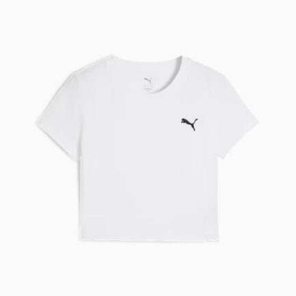 Puma WARDROBE ESS Baby Tee Γυναικείο - White (629745-02)