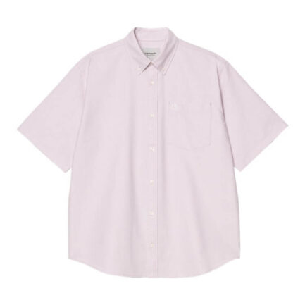 Carhartt WIP Braxton Κοντομάνικο Πουκάμισο Ανδρικό - Gentle Purple/Wax (I031454-3MOXX)