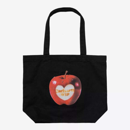 Carhartt WIP Canvas Graphic Tote Bag - Spoiled Print, Black (I033975-3QVXX)