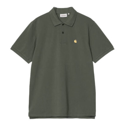 Carhartt WIP Chase Pique Polo S/S Men's - Leaf/Gold (I023807-3LRXX)