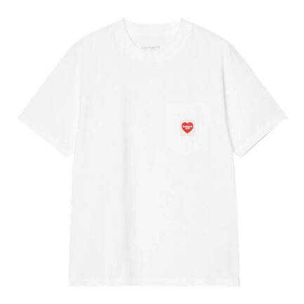 Carhartt WIP Pocket Heart T-Shirt Women's - White/Red (I032180-1WZXX)