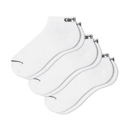 Carhartt WIP Script Sneakers Socks 3-Pairs - White/Black (I036749-1ZJXX)