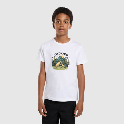 Dickies Camp Graphic T-Shirt Kids Παιδικό (6-14 Ετών) - White (DK0A88DA0WH)