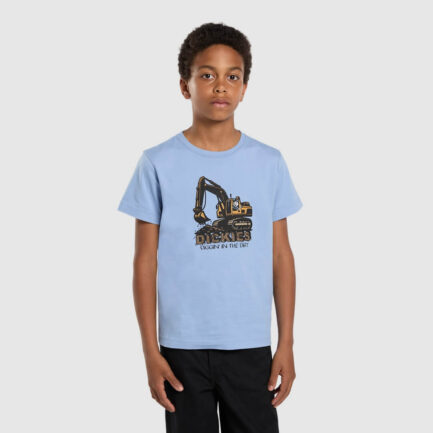 Dickies Excavator Graphic T-Shirt Kids (6-14 Years) - Endless Sky (DK0A89FFL39)