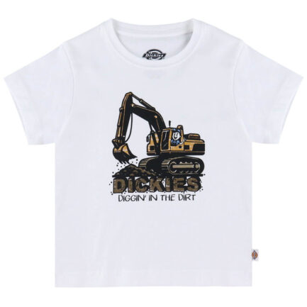 Dickies Excavator Graphic T-Shirt Παιδικό (6-14 Ετών) - White (DK0A89FF0WH)