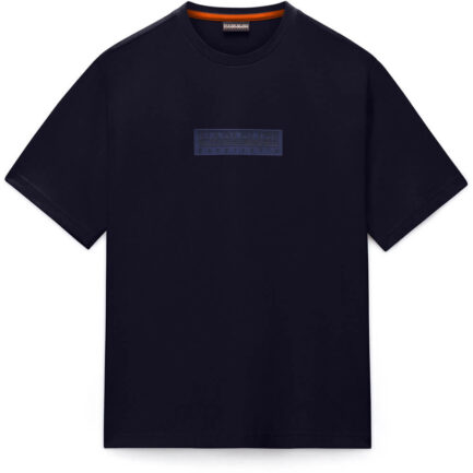 Napapijri Box Logo T-Shirt Men's - Dark Blue (NP0A4IFL176)