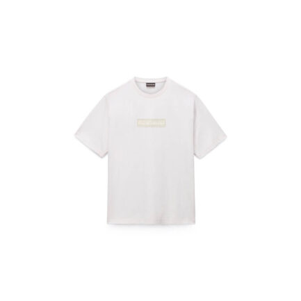 Napapijri Box Logo T-Shirt Men's - White Whisper (NP0A4IFLN1A)