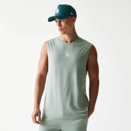 New Era MLB LA Dodgers Sleeveless T-Shirt Αμάνικη Μπλούζα Ανδρική - Pastel Green (60771497)