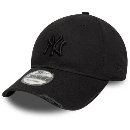 New Era New York Yankees Washed Distressed 9FORTY Adjustable Cap - Black (60771831)