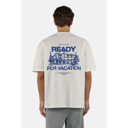 Pegador Bovec Oversized T-Shirt Ανδρικό - Washed Warm White (PGDR-6820-551)