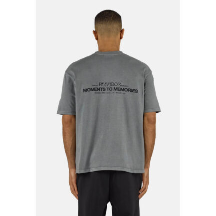 Pegador Hattem Oversized T-Shirt Men's - Vintage Grey (PGDR-6829-386)