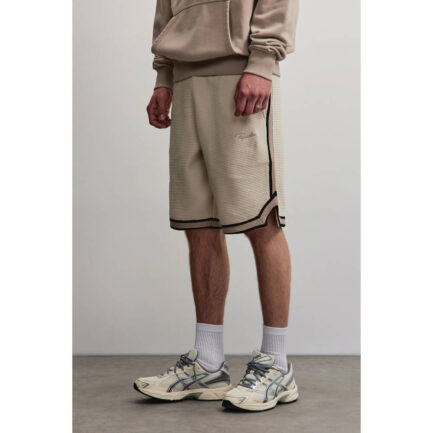 Pegador Signar Waffle Basketball Shorts Βερμούδα Ανδρική - Washed Cream (PGDR-7139-389)