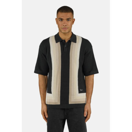 Pegador Tellero Pique Knit Polo T-Shirt Ανδρικό - Black (PGDR-6885-001)
