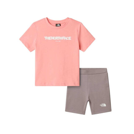 The North Face Bubble Logo Regular Σετ Παιδικό (2-7 Ετών) - Coral Crush (NF0A8G1KMAO)