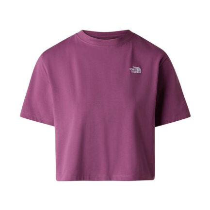 The North Face Evolution Simple Dome Cropped Relaxed T-Shirt Women's - Chroma Purple (NF0A8FDHG4Y)