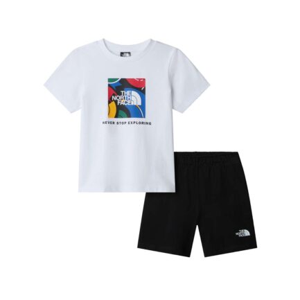 The North Face NSE Box Play Regular Σετ Παιδικό (2-7 Ετών) - White/Black (NF0A8G1HLA9)