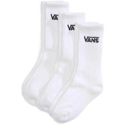 Vans Classic Crew Socks 3-Pack Kids - White (VN000Q1PWHT)