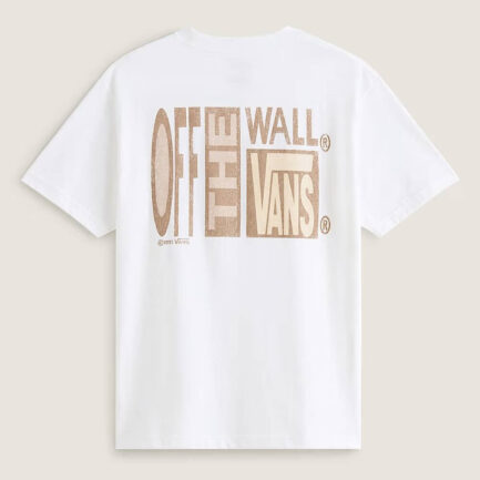 Vans Stretch Stack Crackle T-Shirt Ανδρικό - White (VN000SWEWHT)