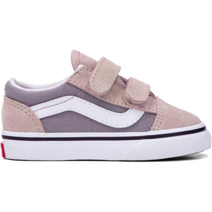 Vans Toddler Old Skool Velcro 2-Tone Shoes Παπούτσια Παιδικά (1-4 Ετών) - Frost Grey (VN000CRW85T)
