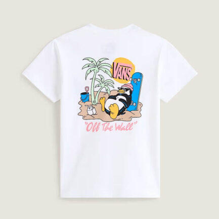 Vans Yolo Penguin T-Shirt Παιδικό (2-8 Ετών) - White (VN000TF4WHT)