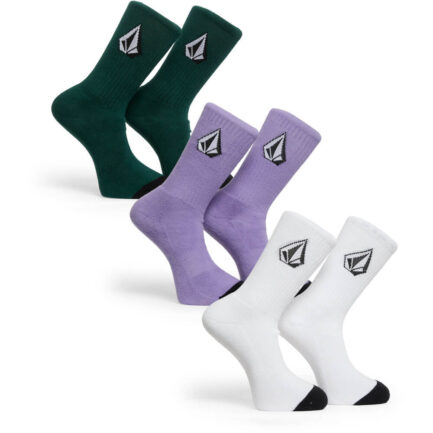 Volcom Full Stone Socks 3-Pack - Multi (D6312616-MLT)