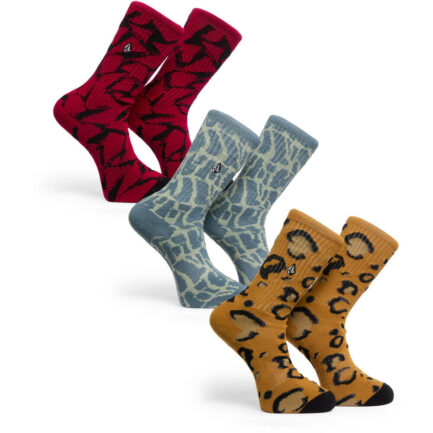 Volcom Print Mixer 2 Socks 3-Pack - Multi (D6312620-MIX)