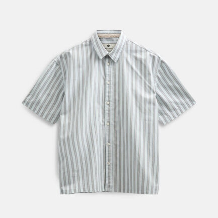 Anerkjendt Akotto Poplin Stripe S/S Shirt Men's - Light Blue (902173-5704)