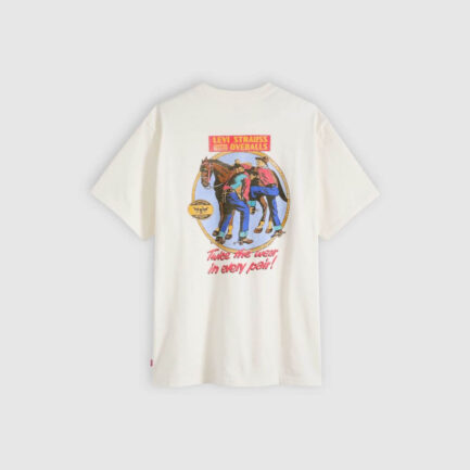 Levi's Relaxed Fit Graphic Tee Ανδρικό - Egret White (161432372)