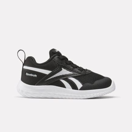 Reebok Rush Runner 5 Elastic Lace Sneakers Toddler Παπούτσια Παιδικά - Black/White (100237351)