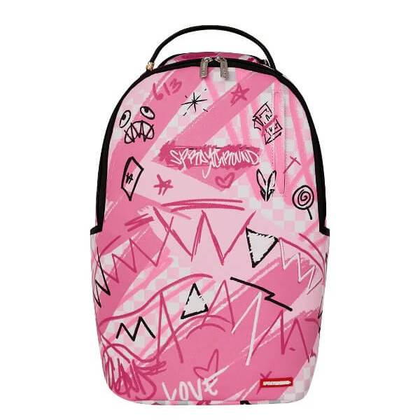 sprayground-pink-smoke-check-dlxsv-backpack-B8672-1 sprayground backpack tsanta platis