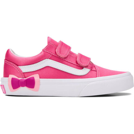 Vans Kids Old Skool Velcro Bow Shoes Παπούτσια Παιδικά (4-8 Ετών) - Pink Fizz (VN000EDCFRQ)
