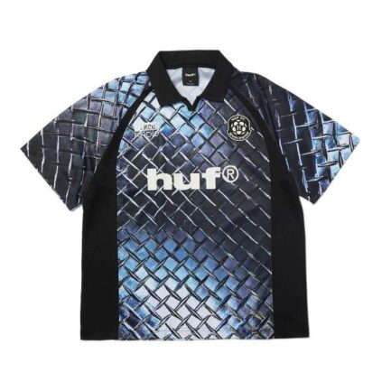 HUF Diamond Plate Jersey Μπλούζα Ανδρική - Black (KN00621-BLACK)