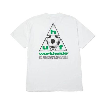 HUF Striker Triple Triangle S/S T-Shirt Ανδρικό - White (TS02860-WHITE)