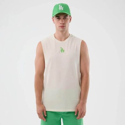 New Era MLB LA Dodgers Sleeveless T-Shirt Αμάνικη Μπλούζα Ανδρική - Open White (60856180)