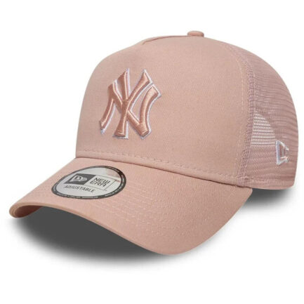 New Era New York Yankees League Outline E-Frame Trucker Cap - Pastel Pink (60856375)