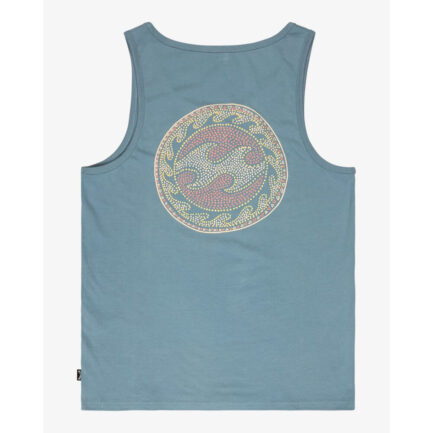 Billabong Crayon Wave Tank Top Men's - Washed Blue (EBYZT00487-WBL)